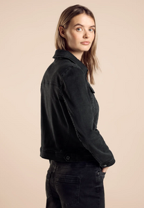 STREET ONE<BR>
Denim Jacket<BR>
Black<BR>