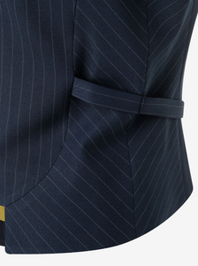 MORE AND MORE<BR>
Pinstripe Vest<BR>
Navy<BR>