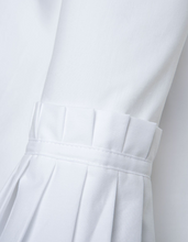 Load image into Gallery viewer, MORE AND MORE&lt;BR&gt;
Shirt Blouse with Pleated Cuffs&lt;BR&gt;
White&lt;BR&gt;
