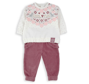 BABYBOL<BR>
Girls 2 Pieces Set<BR>
Mauve<BR>