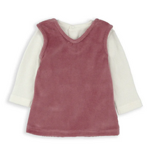 Load image into Gallery viewer, BABYBOL&lt;BR&gt;
Girls Pinafore Outfit&lt;BR&gt;
Mauve&lt;BR&gt;
