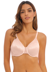 WACOAL<BR>
Back Appeal Classic Underwire Bra<BR>
Black, Rose dust<BR>