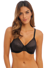 Load image into Gallery viewer, WACOAL&lt;BR&gt;
Back Appeal Classic Underwire Bra&lt;BR&gt;
Black, Rose dust&lt;BR&gt;
