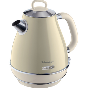 BLUESTEM GROUP<BR>
Ariete Vintage 1.7L Kettle<BR>
Cream<BR>