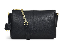 Load image into Gallery viewer, RADLEY LONDON&lt;BR&gt;
Hillgate Place Chain Ziptop Crossbody Bag&lt;BR&gt;
Black&lt;BR&gt;
