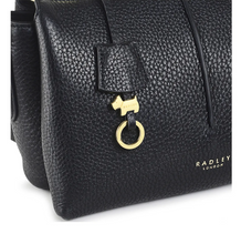 Load image into Gallery viewer, RADLEY LONDON&lt;BR&gt;
Hillgate Place Chain Ziptop Crossbody Bag&lt;BR&gt;
Black&lt;BR&gt;
