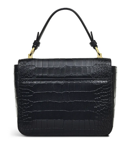 RADLEY LONDON<BR>
Hanley Close Faux Croc<BR>
Black<BR>