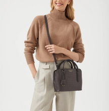 Load image into Gallery viewer, RADLEY LONDON&lt;BR&gt;
Liverpool Street Faux Crocthunder&lt;BR&gt;
Grey Small Multiway&lt;BR&gt;
