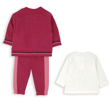 Load image into Gallery viewer, BABYBOL&lt;BR&gt;
Girls 3 Pieces Set&lt;BR&gt;
Fuchsia&lt;BR&gt;
