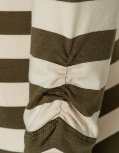 MORE AND MORE<BR>
Stripe Top<BR>
Olive<BR>