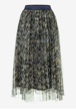 Load image into Gallery viewer, MORE AND MORE&lt;BR&gt;
Mesh Skirt&lt;BR&gt;
Olive&lt;BR&gt;
