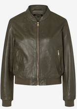 Load image into Gallery viewer, MORE AND MORE&lt;BR&gt;
Leather Jacket&lt;BR&gt;
Olive&lt;BR&gt;
