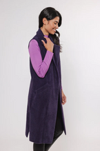 Load image into Gallery viewer, RINO &amp; PELLE&lt;BR&gt;
Dallas Long WaistCoat&lt;BR&gt;
Purple&lt;BR&gt;
