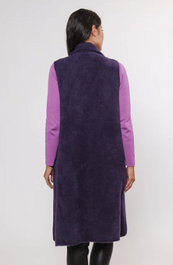 RINO & PELLE<BR>
Dallas Long WaistCoat<BR>
Purple<BR>