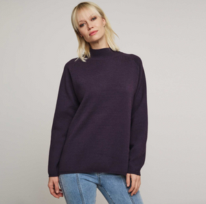 RINO & PELLE<BR>
Dinty Knit Sweater<BR>
Purple<BR>