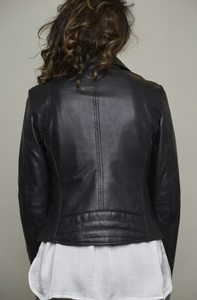 RINO & PELLE<BR>
Ghost Leather Jacket<BR>
Black<BR>