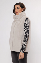 Load image into Gallery viewer, RINO &amp; PELLE&lt;BR&gt;
Lison Faux Fur Gilet&lt;BR&gt;
Grey&lt;BR&gt;
