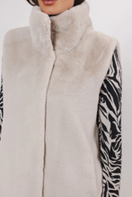 Load image into Gallery viewer, RINO &amp; PELLE&lt;BR&gt;
Lison Faux Fur Gilet&lt;BR&gt;
Grey&lt;BR&gt;
