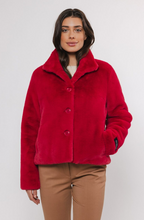 Load image into Gallery viewer, RINO &amp; PELLE&lt;BR&gt;
Vie Fun Fur Jacket&lt;BR&gt;
Berry&lt;BR&gt;
