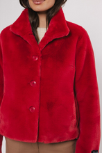 Load image into Gallery viewer, RINO &amp; PELLE&lt;BR&gt;
Vie Fun Fur Jacket&lt;BR&gt;
Berry&lt;BR&gt;
