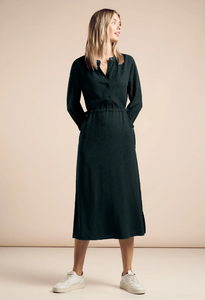 STREET ONE<BR>
Midi Dress<BR>
Hunter Green<BR>