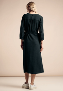 STREET ONE<BR>
Midi Dress<BR>
Hunter Green<BR>