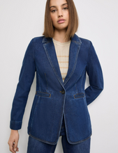 Load image into Gallery viewer, TAIFUN&lt;BR&gt;
Denim Blazer&lt;BR&gt;
Blue&lt;BR&gt;
