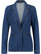 Load image into Gallery viewer, TAIFUN&lt;BR&gt;
Denim Blazer&lt;BR&gt;
Blue&lt;BR&gt;
