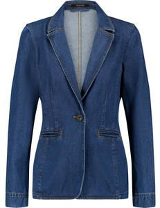 TAIFUN<BR>
Denim Blazer<BR>
Blue<BR>