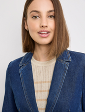 Load image into Gallery viewer, TAIFUN&lt;BR&gt;
Denim Blazer&lt;BR&gt;
Blue&lt;BR&gt;
