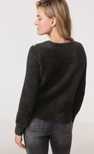 Load image into Gallery viewer, TAIFUN&lt;BR&gt;
Fluffy Jumper with a Jacquard Pattern&lt;BR&gt;
Black&lt;BR&gt;
