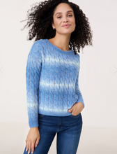 Load image into Gallery viewer, GERRY WEBER&lt;BR&gt;
Knit Jumper&lt;BR&gt;
Blue/White&lt;BR&gt;
