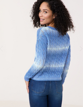 Load image into Gallery viewer, GERRY WEBER&lt;BR&gt;
Knit Jumper&lt;BR&gt;
Blue/White&lt;BR&gt;
