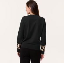 Load image into Gallery viewer, GERRY WEBER&lt;BR&gt;
Jumper with Animal Print&lt;BR&gt;
Black&lt;BR&gt;
