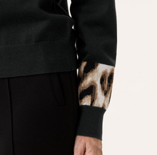 Load image into Gallery viewer, GERRY WEBER&lt;BR&gt;
Jumper with Animal Print&lt;BR&gt;
Black&lt;BR&gt;
