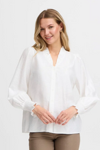 Load image into Gallery viewer, FRANSA&lt;BR&gt;
Amby Shirt&lt;BR&gt;
White&lt;BR&gt;
