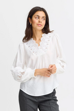 Load image into Gallery viewer, FRANSA&lt;BR&gt;
Blondie Blouse&lt;BR&gt;
White&lt;BR&gt;
