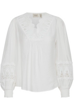 Load image into Gallery viewer, FRANSA&lt;BR&gt;
Blondie Blouse&lt;BR&gt;
White&lt;BR&gt;
