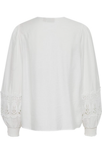 FRANSA<BR>
Blondie Blouse<BR>
White<BR>