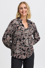 Load image into Gallery viewer, FRANSA&lt;BR&gt;
Gladis Blouse&lt;BR&gt;
Black&lt;BR&gt;
