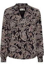 Load image into Gallery viewer, FRANSA&lt;BR&gt;
Gladis Blouse&lt;BR&gt;
Black&lt;BR&gt;
