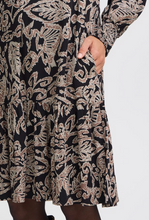 Load image into Gallery viewer, FRANSA&lt;BR&gt;
Gladis Dress&lt;BR&gt;
Black&lt;BR&gt;
