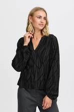 Load image into Gallery viewer, FRANSA&lt;BR&gt;
Jull Blouse&lt;BR&gt;
Black&lt;BR&gt;
