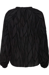 FRANSA<BR>
Jull Blouse<BR>
Black<BR>