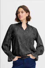 Load image into Gallery viewer, FRANSA&lt;BR&gt;
Lasi Blouse&lt;BR&gt;
Black&lt;BR&gt;
