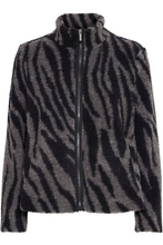 Load image into Gallery viewer, FRANSA&lt;BR&gt;
Nova Fleece Cardigan&lt;BR&gt;
Black&lt;BR&gt;
