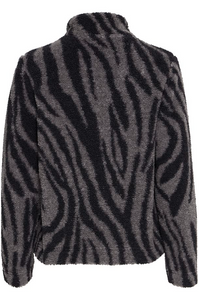 FRANSA<BR>
Nova Fleece Cardigan<BR>
Black<BR>