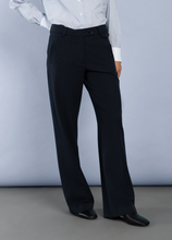 Load image into Gallery viewer, MORE AND MORE&lt;BR&gt;
Wide Pinstripe Trousers&lt;BR&gt;
Navy&lt;BR&gt;
