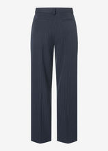 Load image into Gallery viewer, MORE AND MORE&lt;BR&gt;
Wide Pinstripe Trousers&lt;BR&gt;
Navy&lt;BR&gt;
