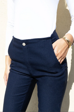 Load image into Gallery viewer, NO2MORO&lt;BR&gt;
Rome Serene Trousers&lt;BR&gt;
Black, Navy&lt;BR&gt;
